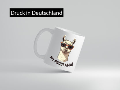 No ProbLama | Lama Alpaka lustiger Spruch Geschenk Humor Geschenkidee Tasse