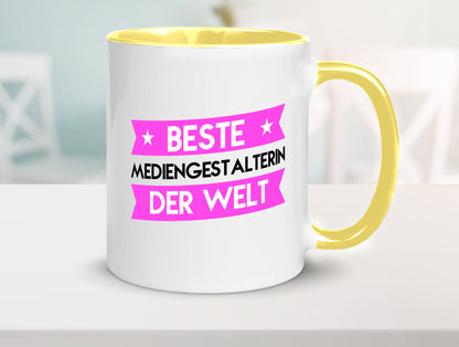 Beste Mediengestalterin | Medien lustiger Spruch Geschenk Humor Geschenkidee