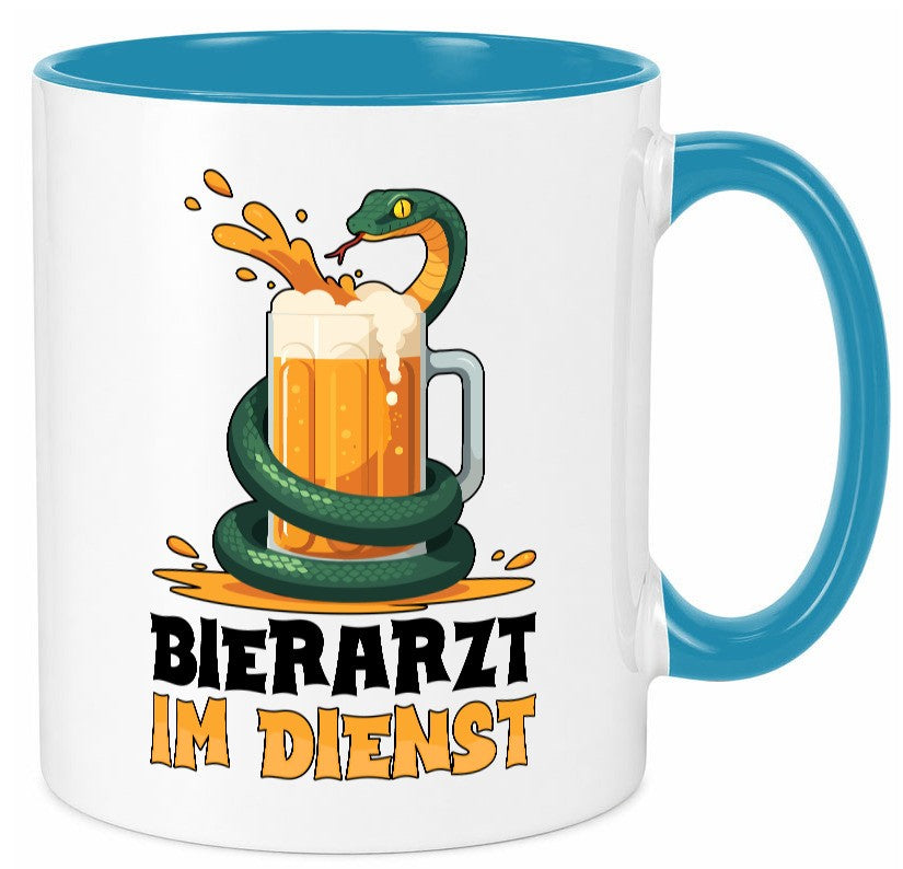 Bierarzt im Dienst | Tierarzt Arzt Geschenk Tierliebhaber Humor lustiger Spruch Tasse