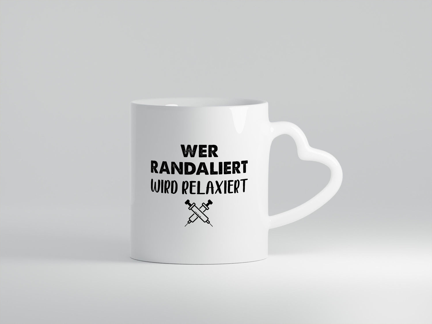 Wer randaliert wird relaxiert | Spritzer Humor Geschenkidee Tasse