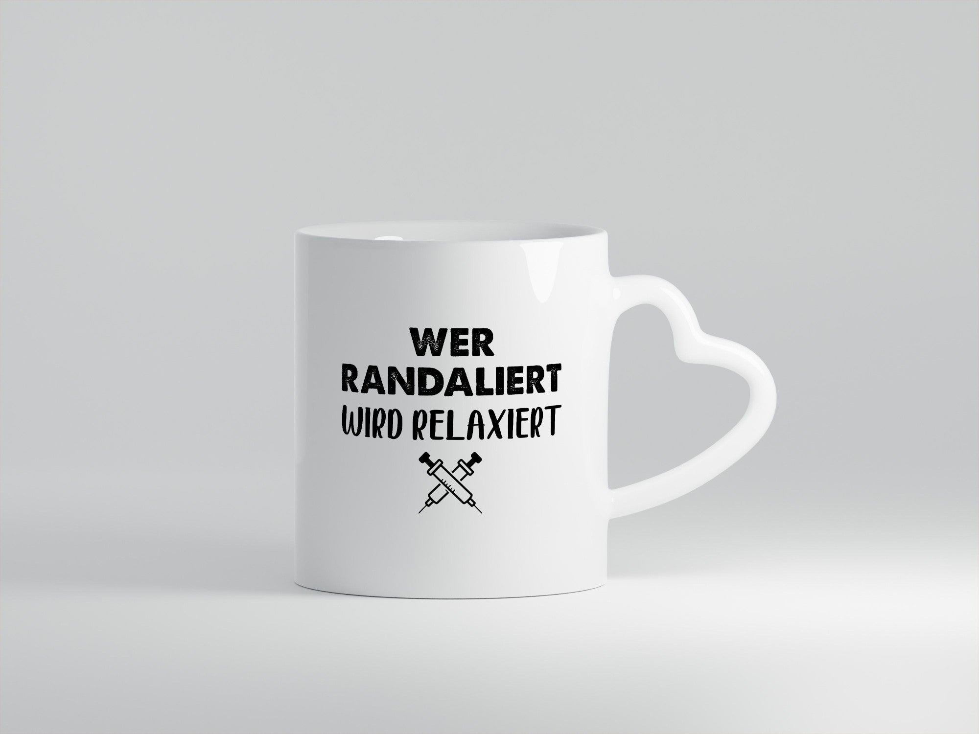 Wer randaliert wird relaxiert | Spritzer Humor Geschenkidee Tasse