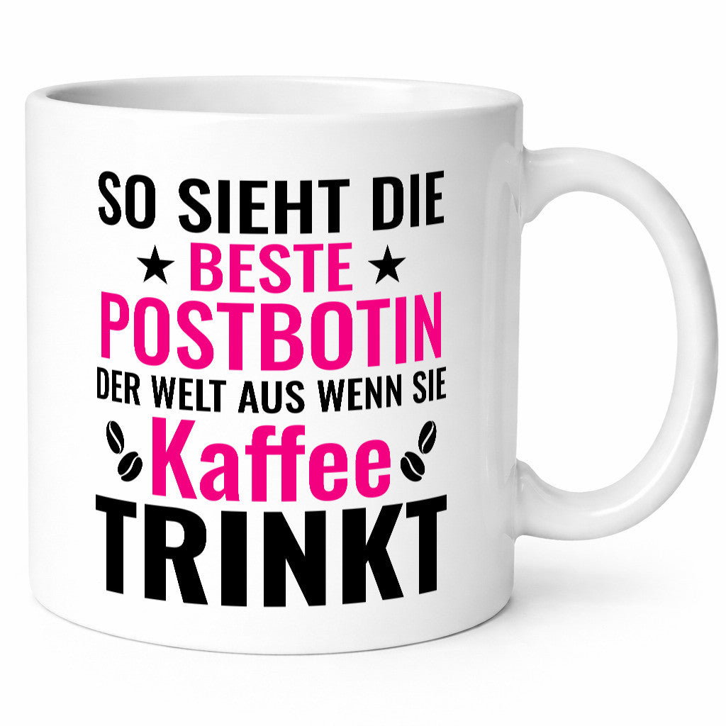 Kaffee trinkt: Postbotin | Beruf Post Briefträger Geschenkidee Arbeit Kollegen