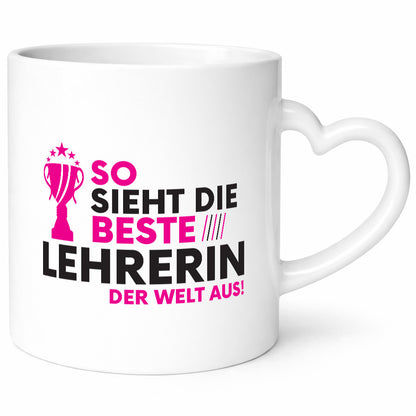 Die Weltbeste Lehrerin | Schule Beruf Schüler lustig Arbeit Kollegen Büro