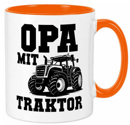 Opa mit Traktor | Geschenkidee Familie Humor Tasse