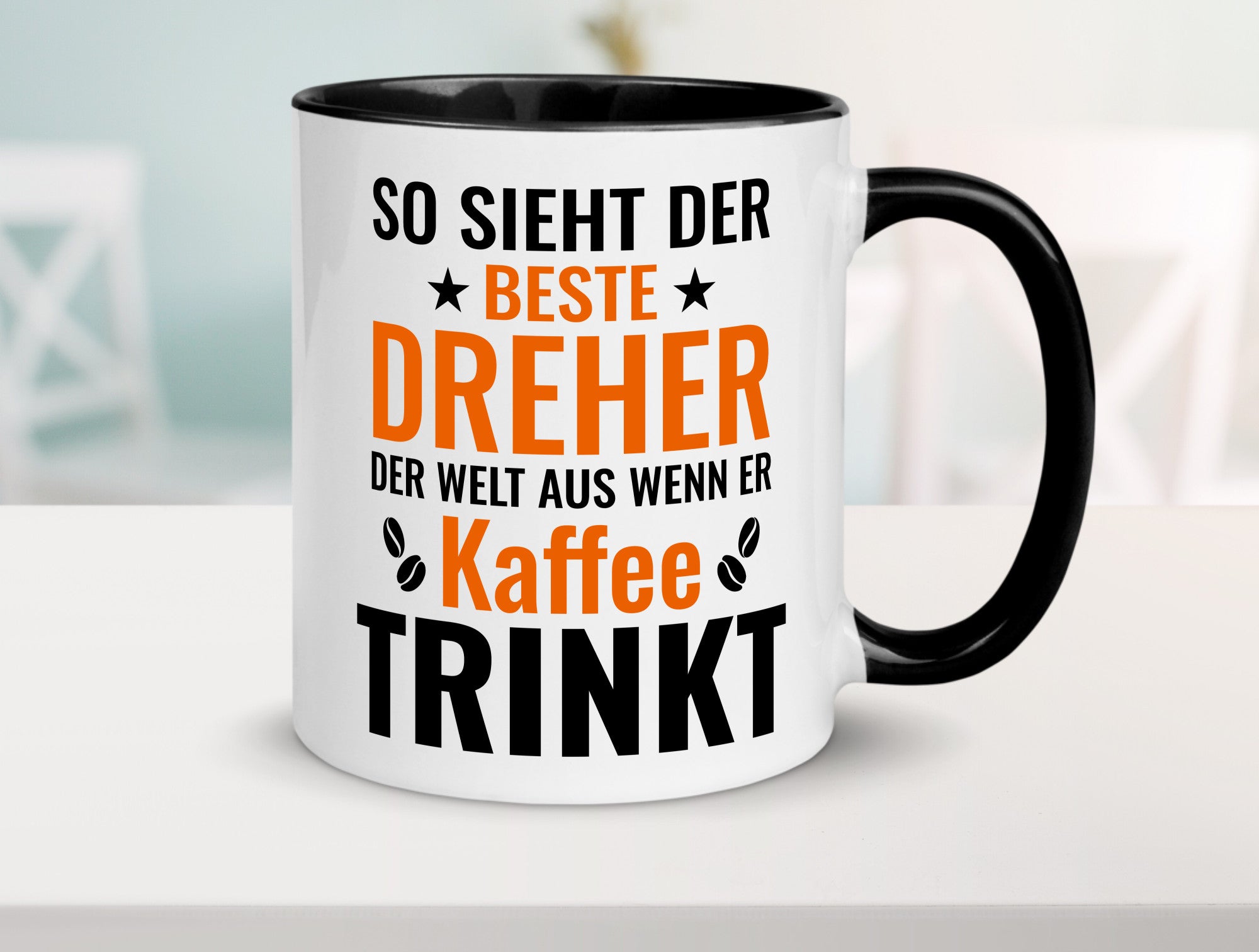 Kaffee trinkt: Dreher | Fräser Geschenkidee Humor Tasse