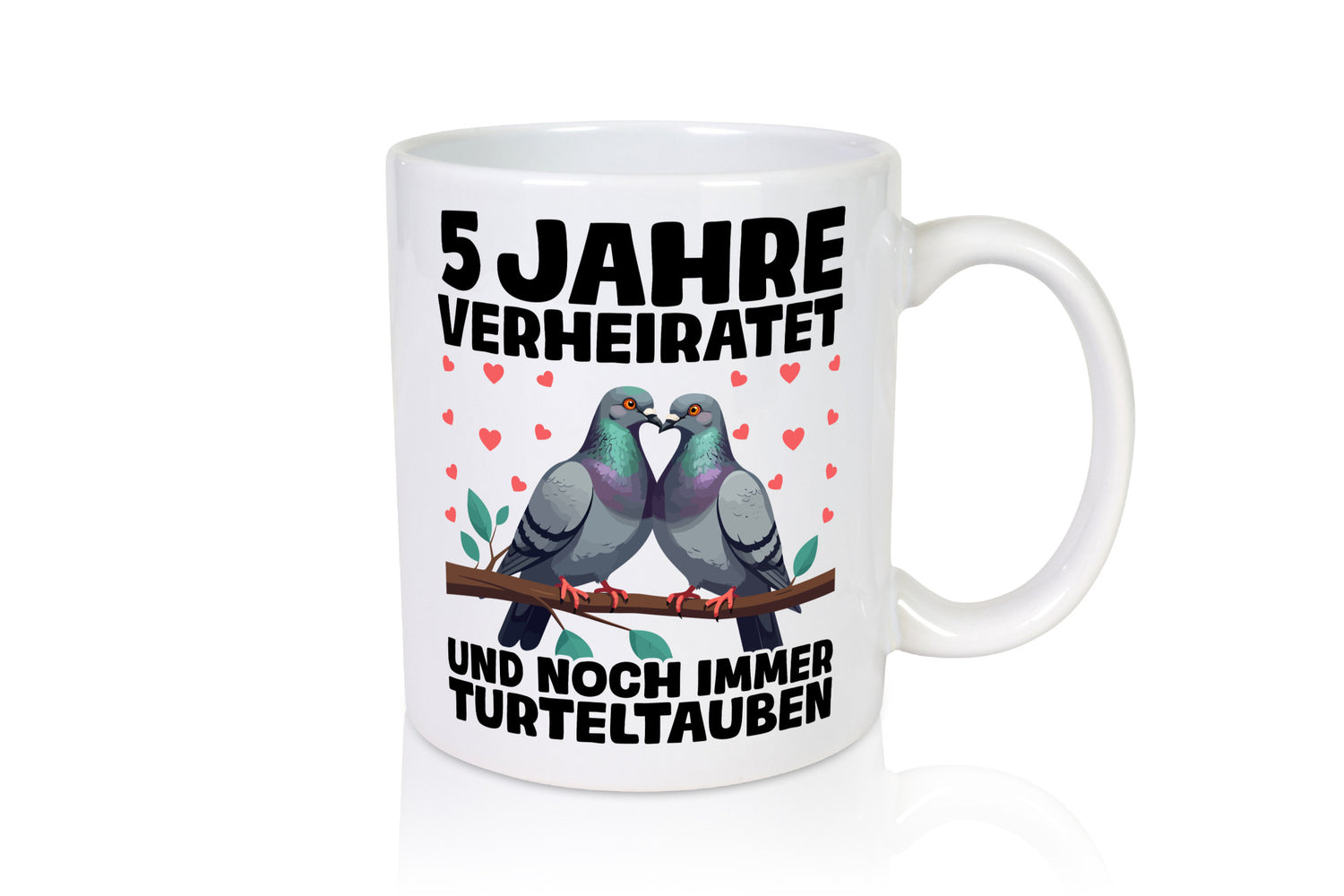 5 Jahre verheiratet | Turteltauben Ehe Ehepaar Humor Geschenkidee Tasse