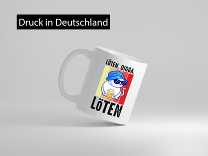 Löten Digga | Katze mit Bier Bierkatze Geschenk Tierliebhaber Humor lustiger