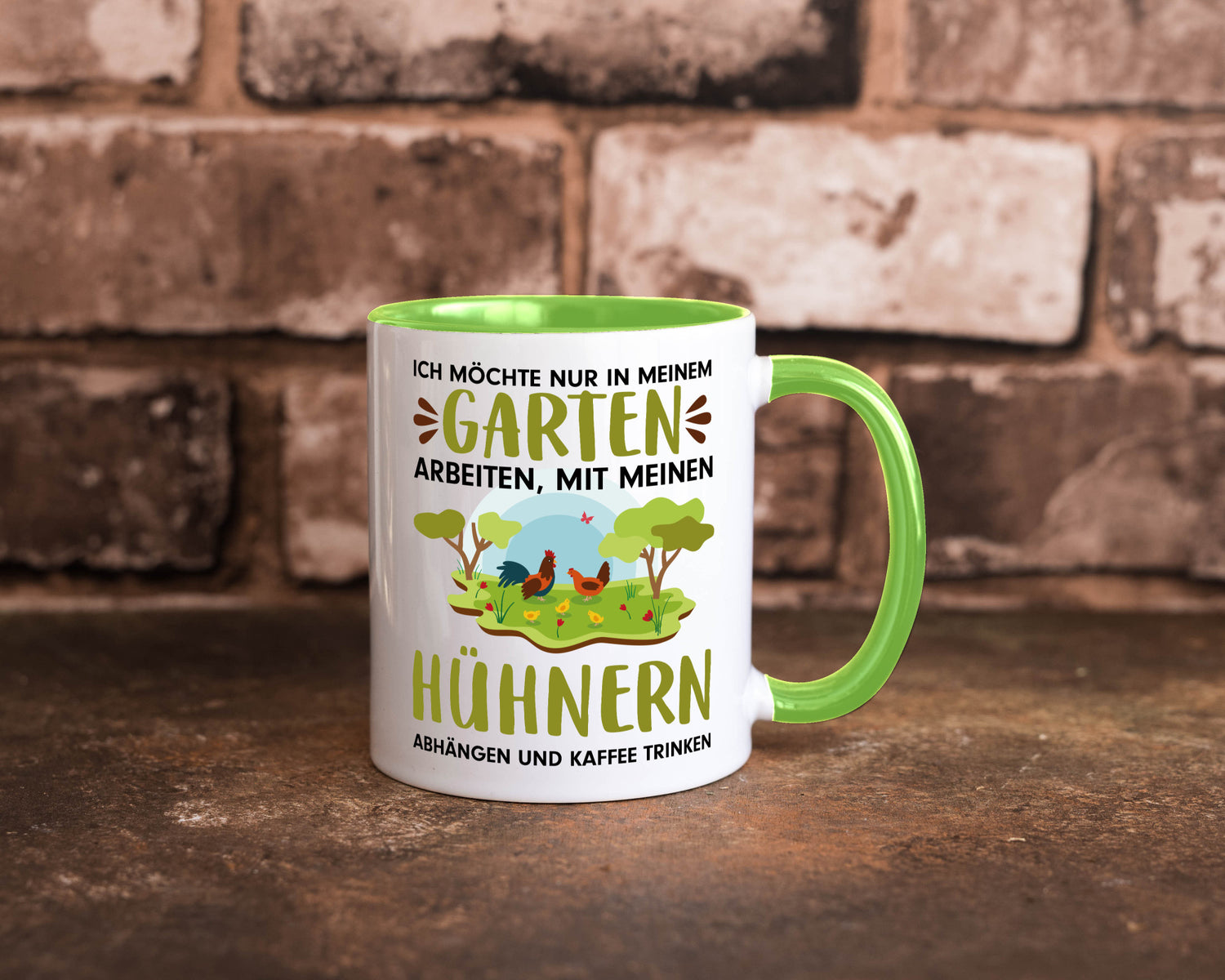 Garten Hühner | Gartenarbeit Tasse Bauernhof Spruch lustiger Geschenk Arbeit