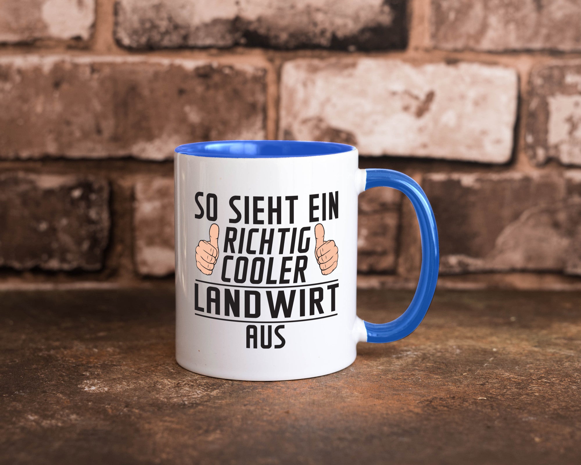 Richtig Cooler Landwirt | Bauer Landwirtschaft lustig Humor Geschenkidee Tasse