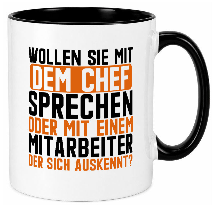 Wollen sie mit dem Chef Sprechen | Mitarbeiter Humor Arbeit Kollegen Büro