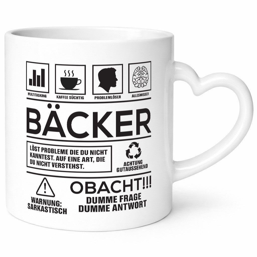 Achtung Probleme Bäcker | Bäckerei Backen Konditor Geschenk Humor Geschenkidee