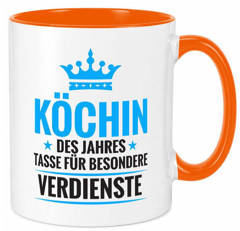 Besonderer Verdienst: Köchin | Chefköchin Chefkoch Geschenkidee Arbeit Kollegen