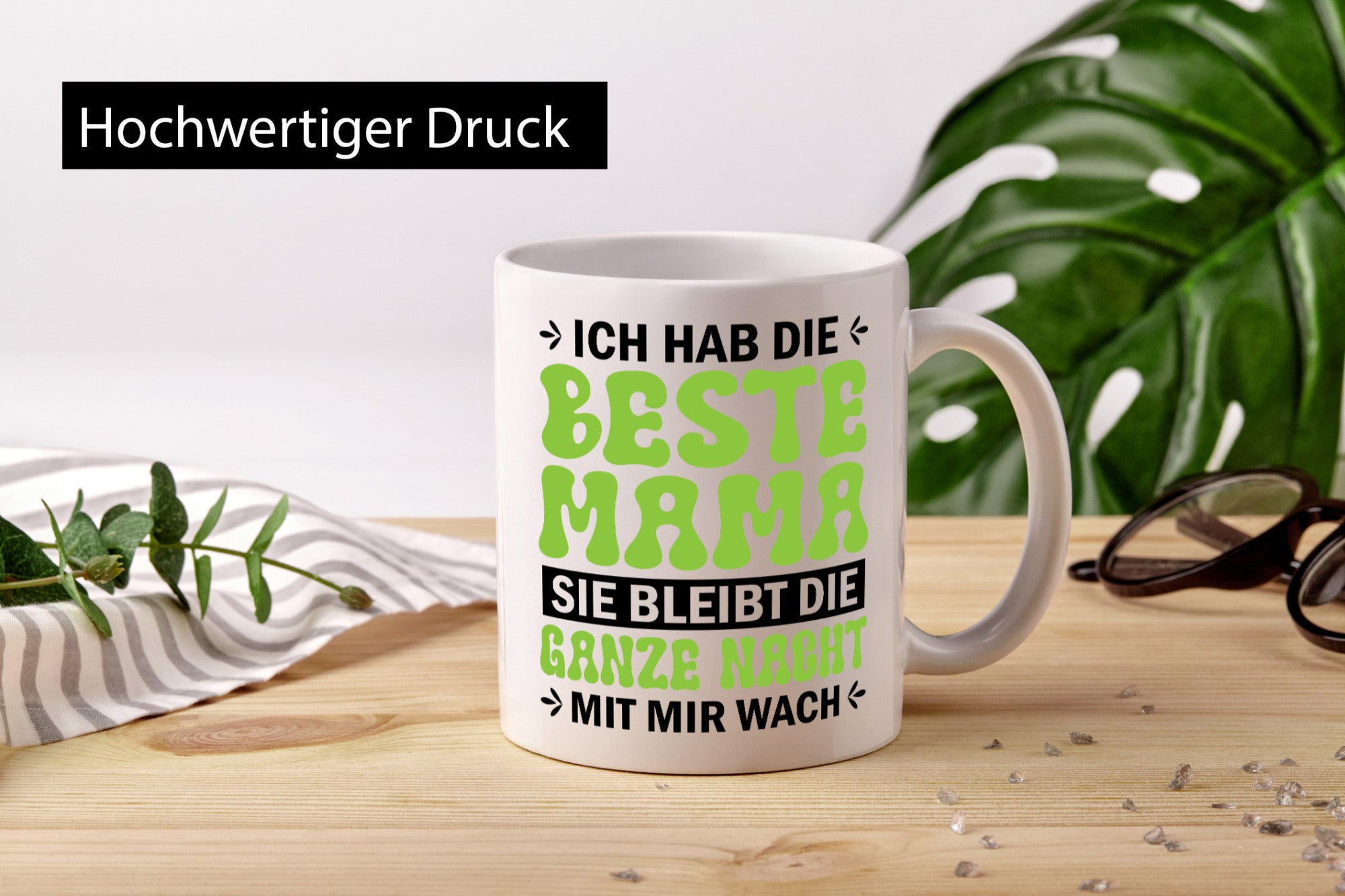 Beste Mama | Wach bleiben Filmeabend mit Humor Familie Geschenkidee Tasse