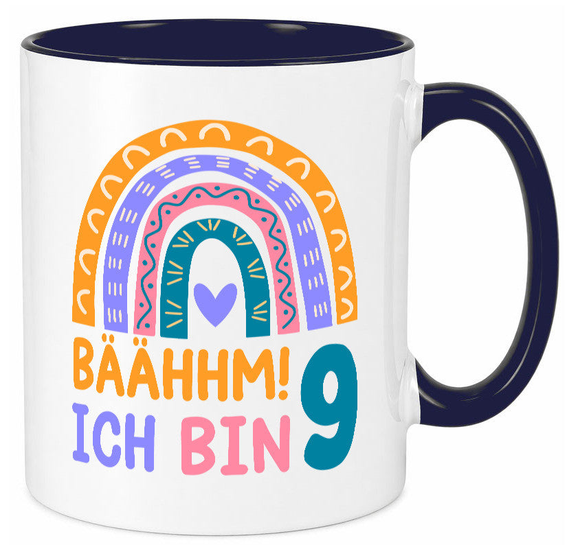 9. Geburtstag | 9 Jahre Regenbogen Bääm Mädchen Geschenk Geschenkidee lustiger