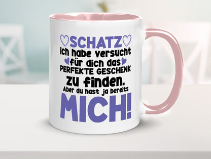 Schatz | Liebe Valentinstag Freund Freundin Herz Geschenkidee Humor Tasse