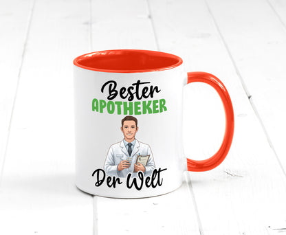 Bester Apotheker | Apotheke Pharmazie v2 Humor Geschenkidee Tasse