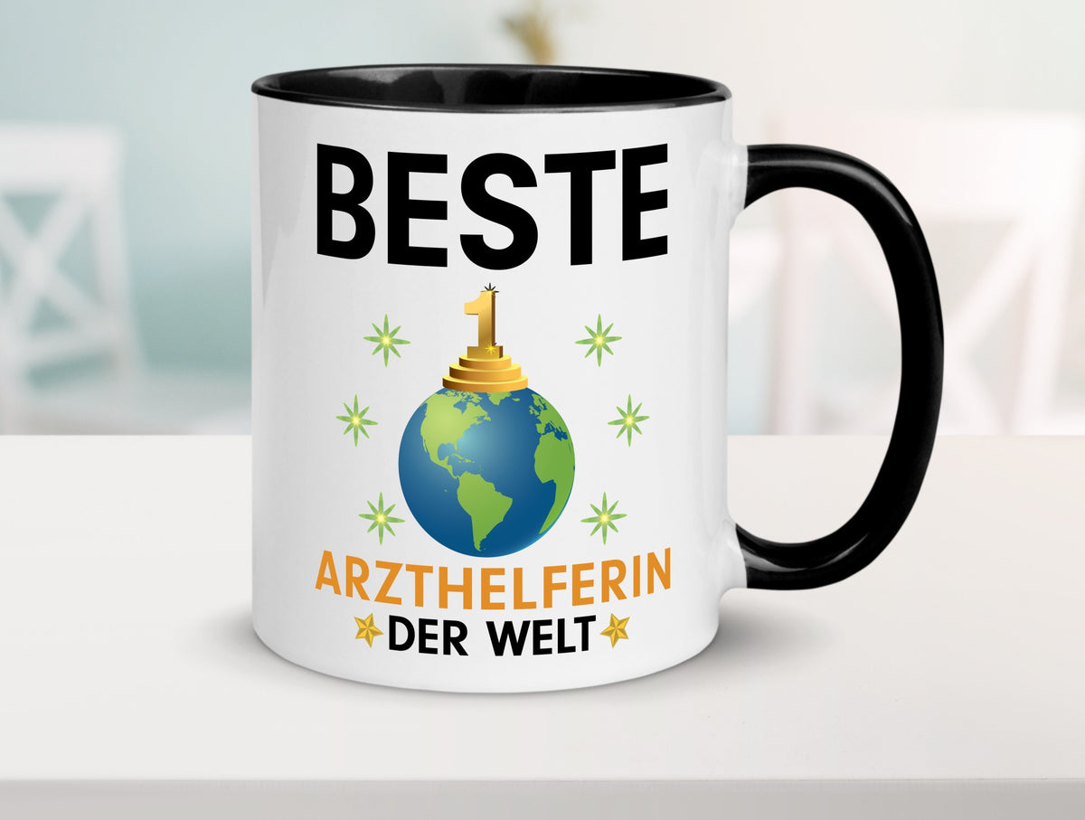Welt Beste Arzthelferin | Fachangestellte Medizin lustig Humor Geschenkidee Tasse