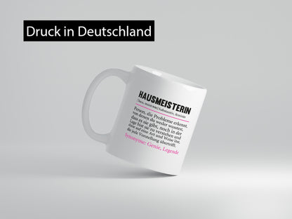 Hausmeisterin | Hauswart Beruf Spruch Humor Geschenkidee Arbeit Kollegen Büro