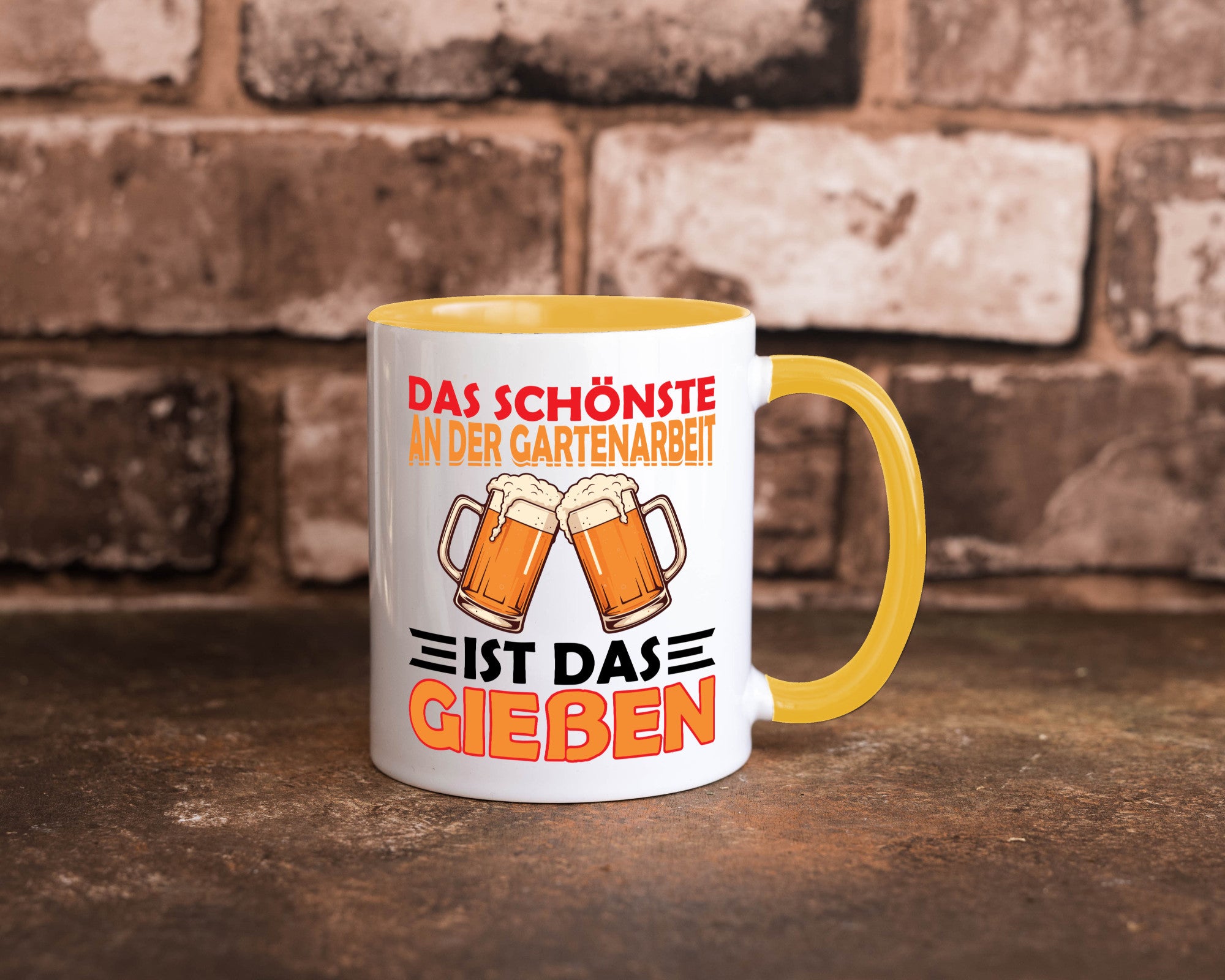 Das schönste an gartenarbeit ist Gießen | Biertrinker Geschenkidee Arbeit