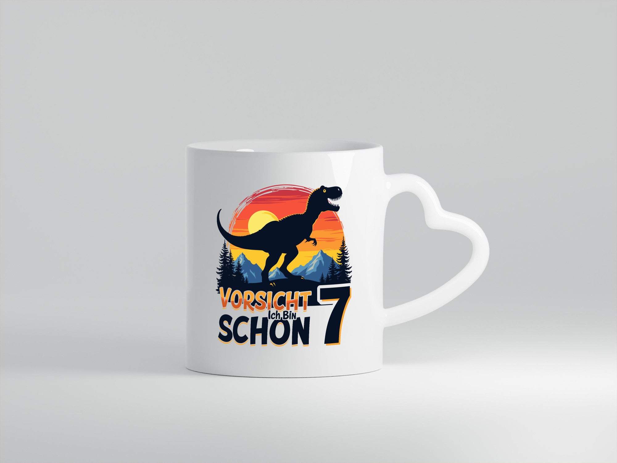 7. Geburtstag | 7 Jahre Dinosaurier v2 Geschenk Geschenkidee lustiger Spruch
