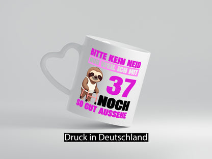 37. Geburtstag | Bitte kein Neid Faultier 37 Jahre Geschenk Geschenkidee