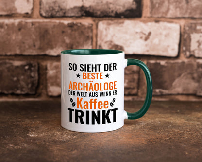 Kaffee trinkt: Archäologe | Archäologie Forscher lustig Humor Geschenkidee