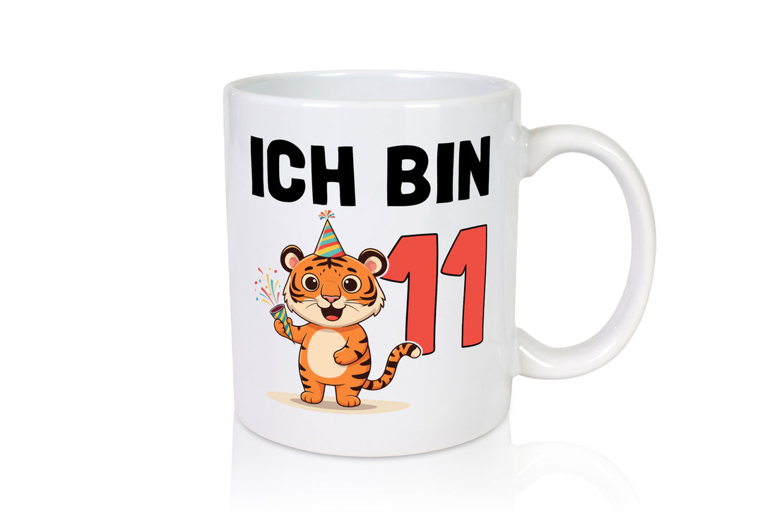 11. Geburtstag | 11 Jahre Tiger lustig Geschenkidee Geschenk Tasse