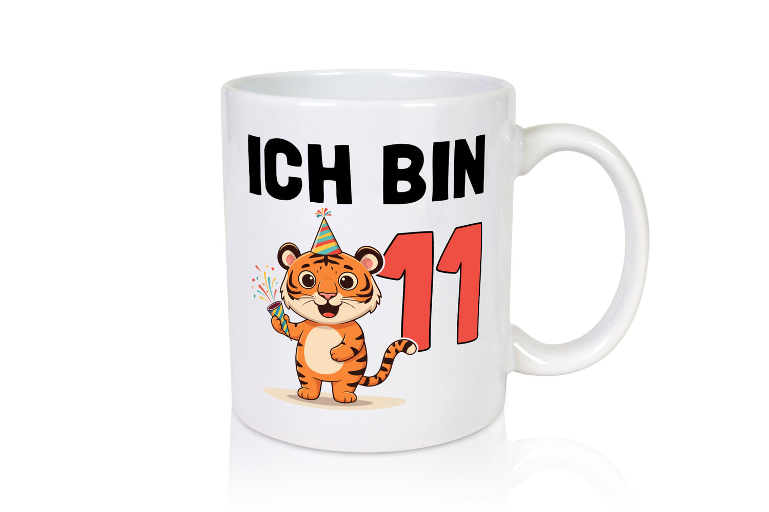 11. Geburtstag | 11 Jahre Tiger lustig Geschenkidee Geschenk Tasse
