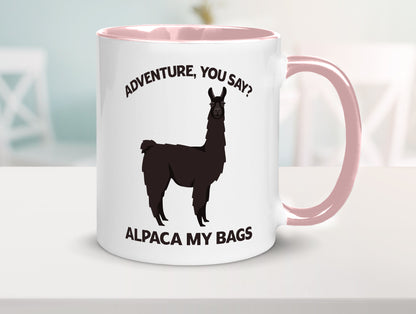 Adventure, Alpaca | Humor Geschenkidee Tasse