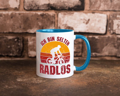 Ich bin Selten Radlos | Radfahrer Mountainbike Humor Geschenkidee Tasse