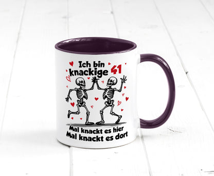 41. Geburtstag | Knackige 41 Ich bin alt v2 Humor Geschenkidee Tasse