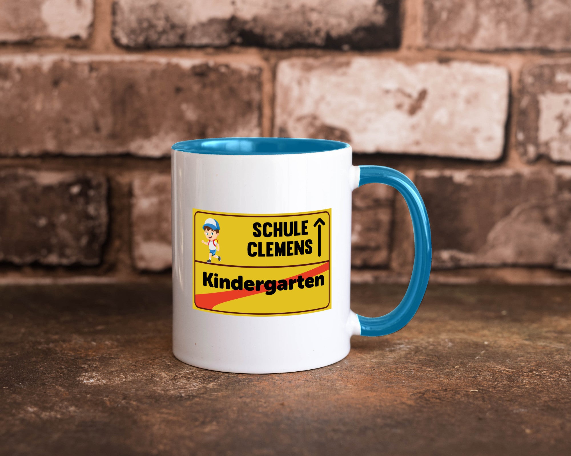 Bye Kindergarten | Schule Clemens Geschenkidee Humor Tasse