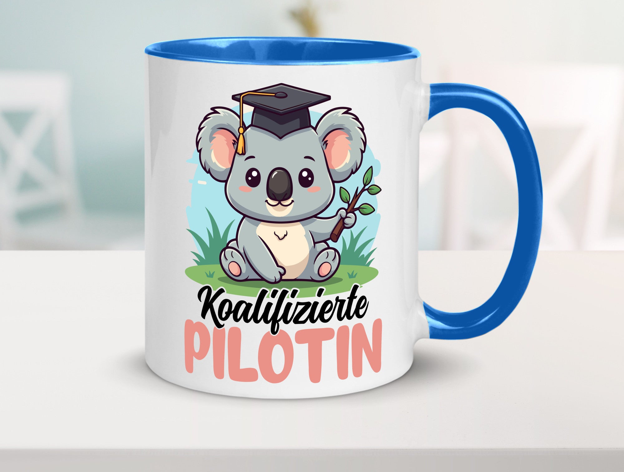 Koalifizierte Pilotin | Definition Piloten lustig Humor Geschenkidee Geschenk