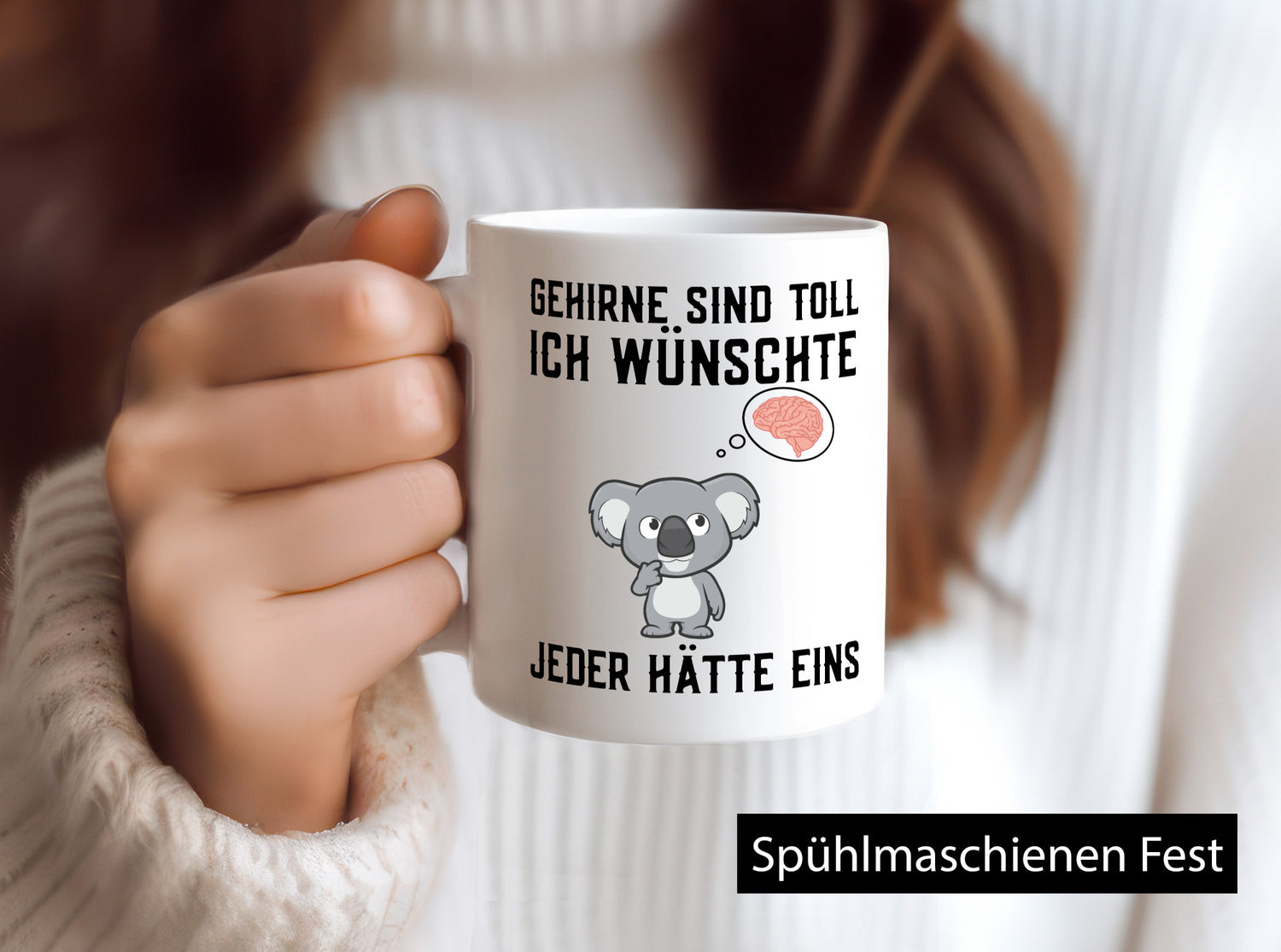 Gehirne sind toll | Dummheit Koala Comic witziger Spruch Geschenkidee Humor