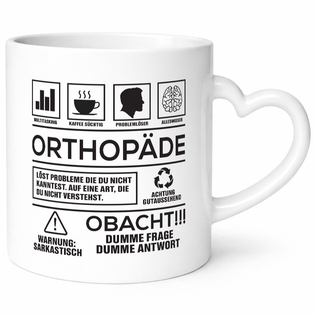 Achtung Probleme Orthopäde | Orthopädie Humor Geschenkidee Tasse