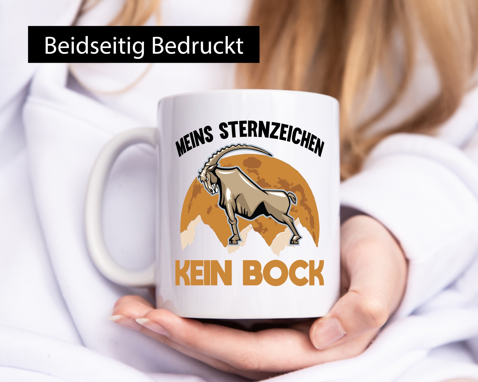 Mein Sternzeichen kein Bock | Geschenk Humor Geschenkidee lustiger Spruch Tasse