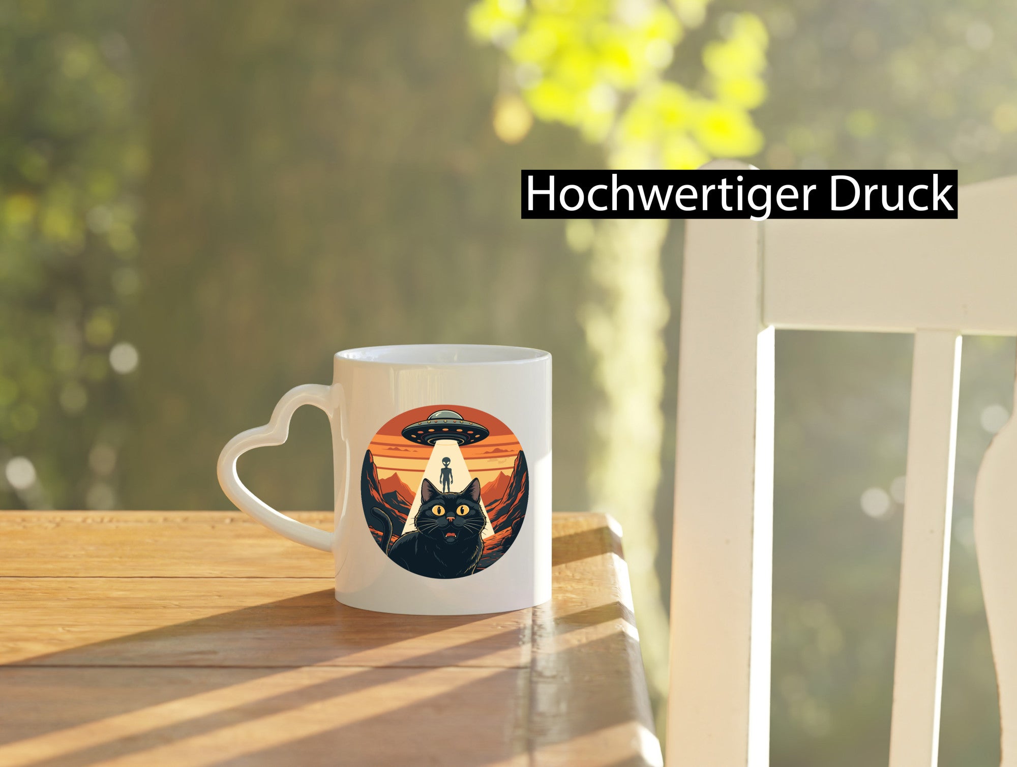 Ufo | Verrückte Katze Aliens Geschenk Tierliebhaber Humor lustiger Spruch Tasse