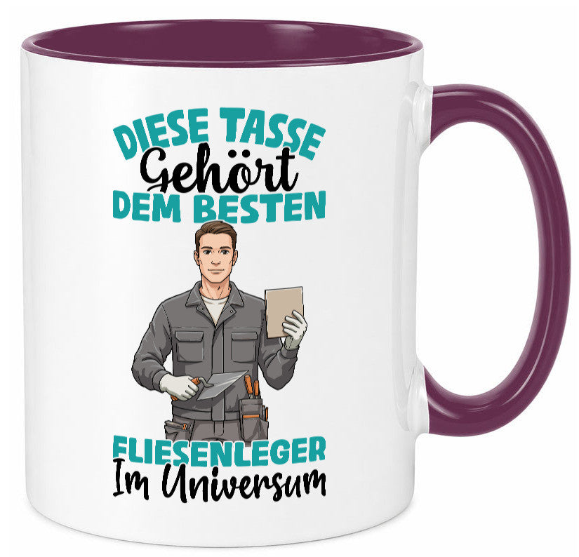 Im Universum: Fliesenleger | Fliesenlegen Bau Geschenk Humor Geschenkidee