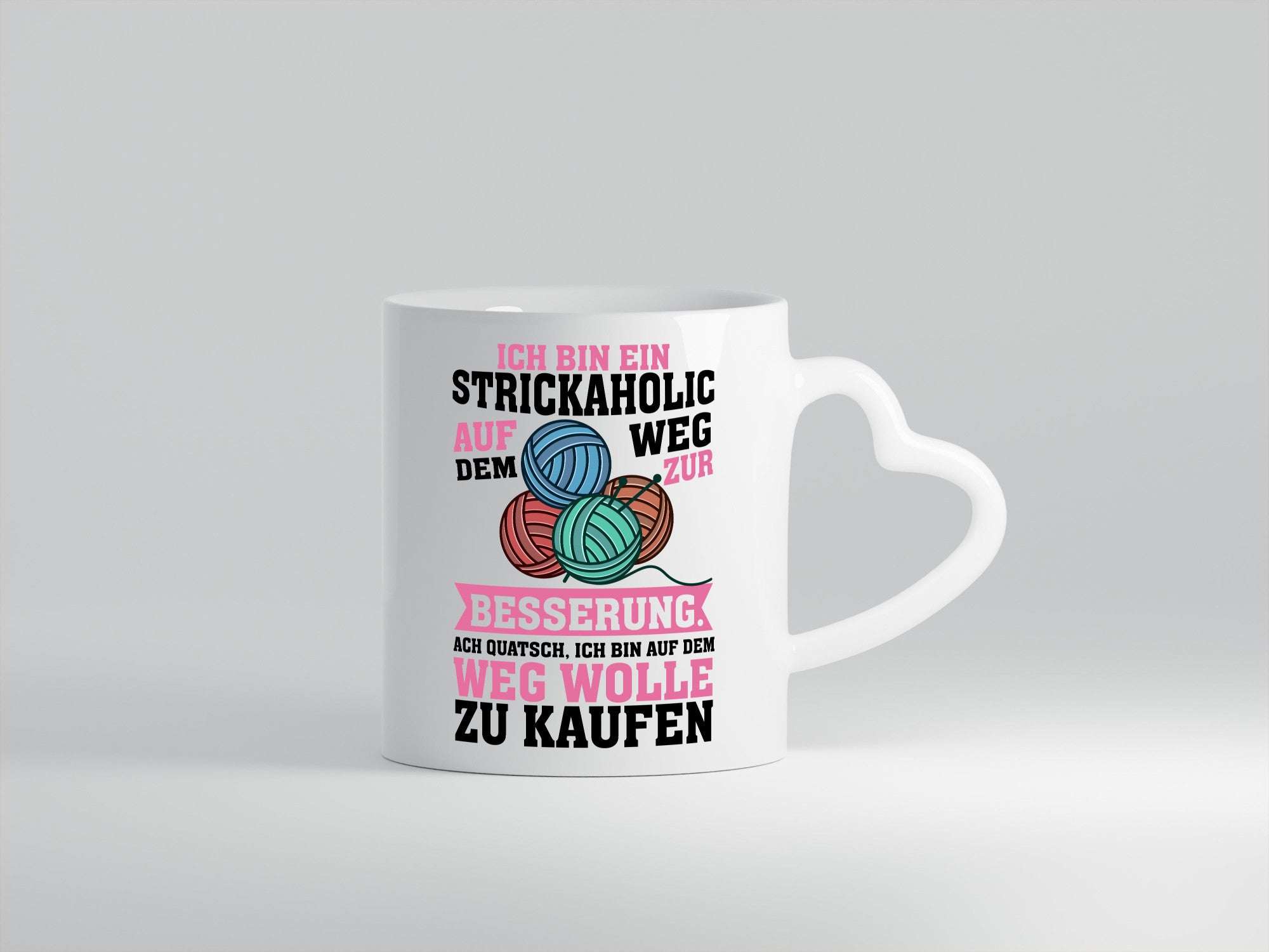 Ich bin ein Strickaholic | Stricken Strickzubehör lustig Humor Geschenkidee