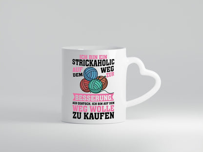 Ich bin ein Strickaholic | Stricken Strickzubehör lustig Humor Geschenkidee