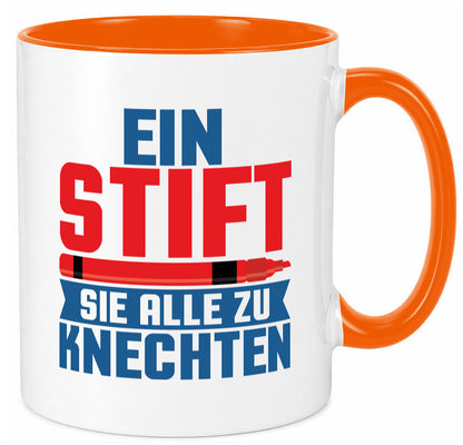 Knechten | Lehrerin Lehrer Unterricht Kollege v2 lustiger Spruch Geschenk Tasse