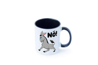 Nö | Sturer Esel hab kein bock lustig Humor Geschenkidee Geschenk Tasse
