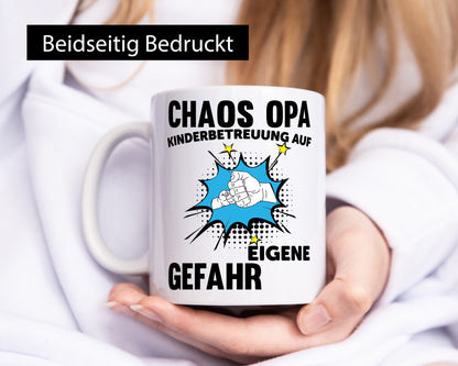 Chaos Opa | Kinderbetreung auf eigene Gefahr lustig Familie Geschenkidee