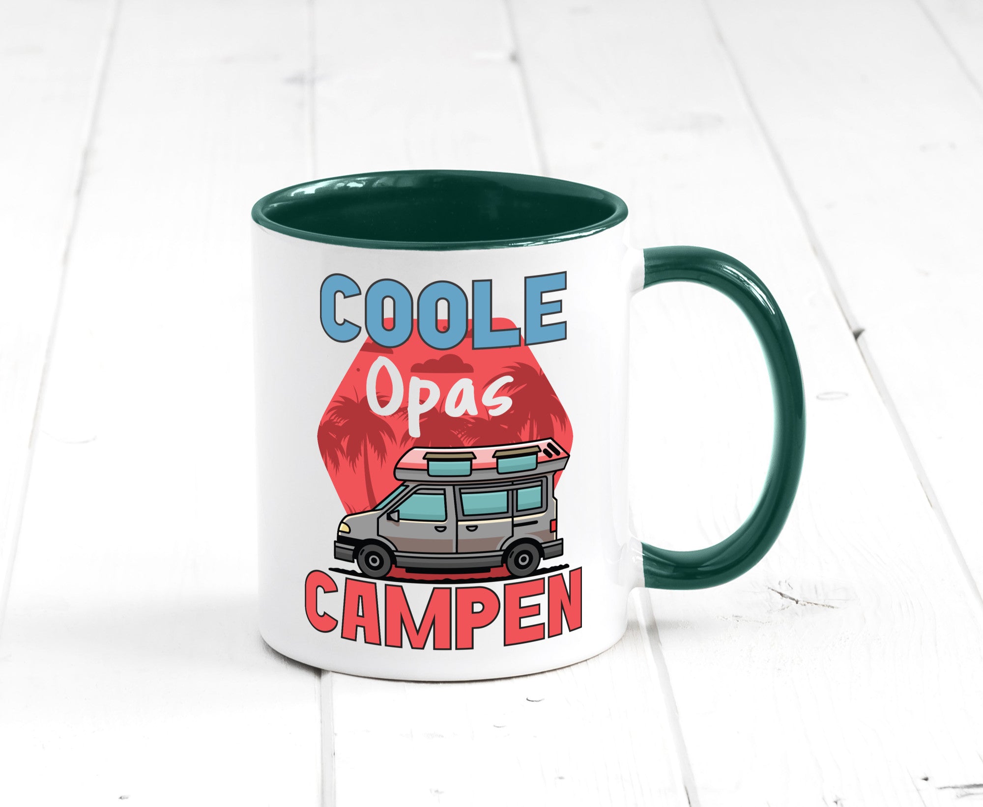 Coole Opas campen | Campingwagen Palmen Geschenk Familie Geschenkidee lustiger