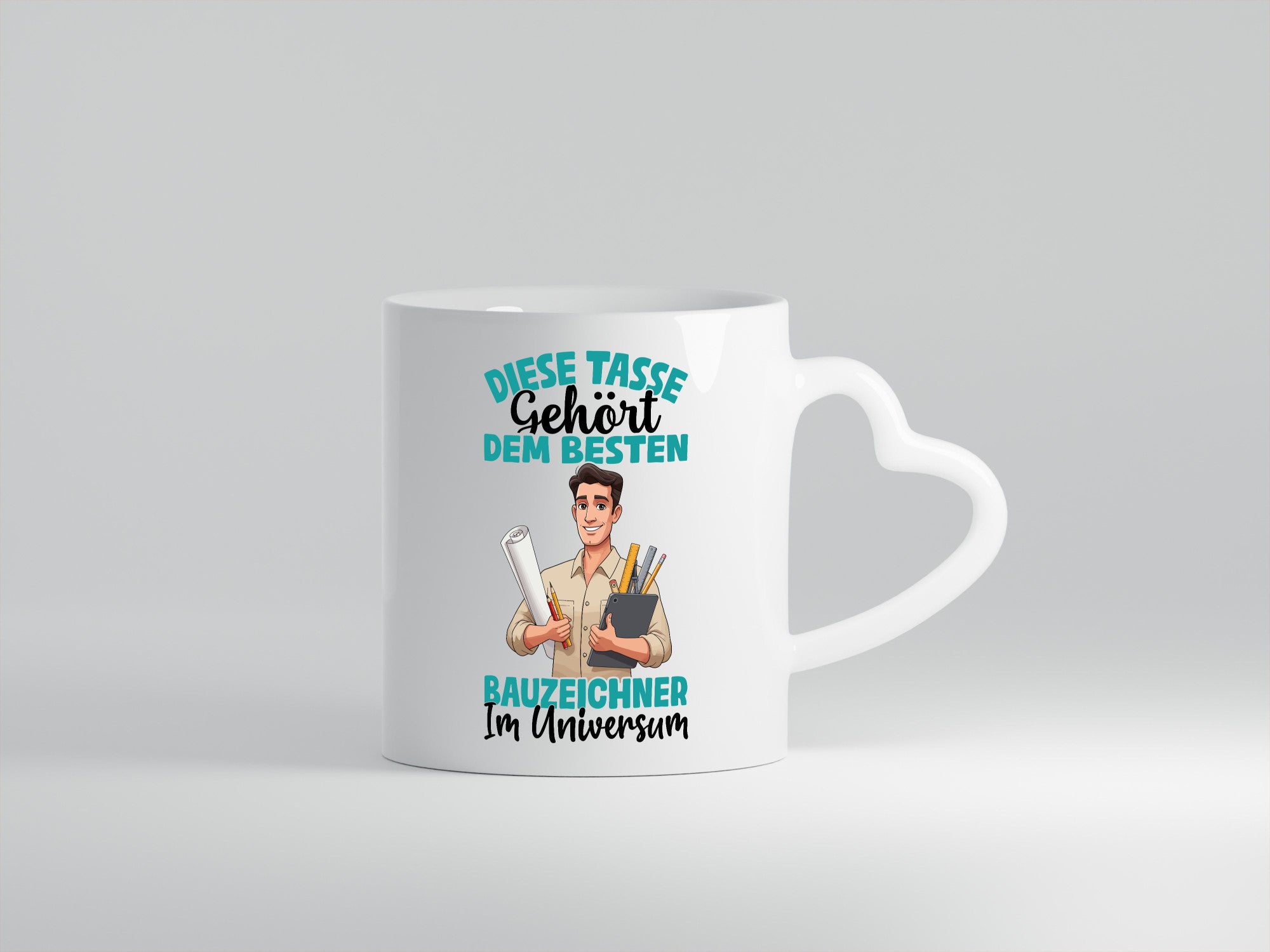 Im Universum: Bauzeichner | Zeichner Geschenkidee Humor Tasse