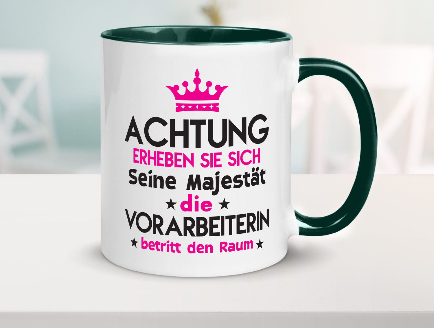 Seine Majestät Vorarbeiterin | Kollegin Teamleiter lustig Arbeit Kollegen Büro
