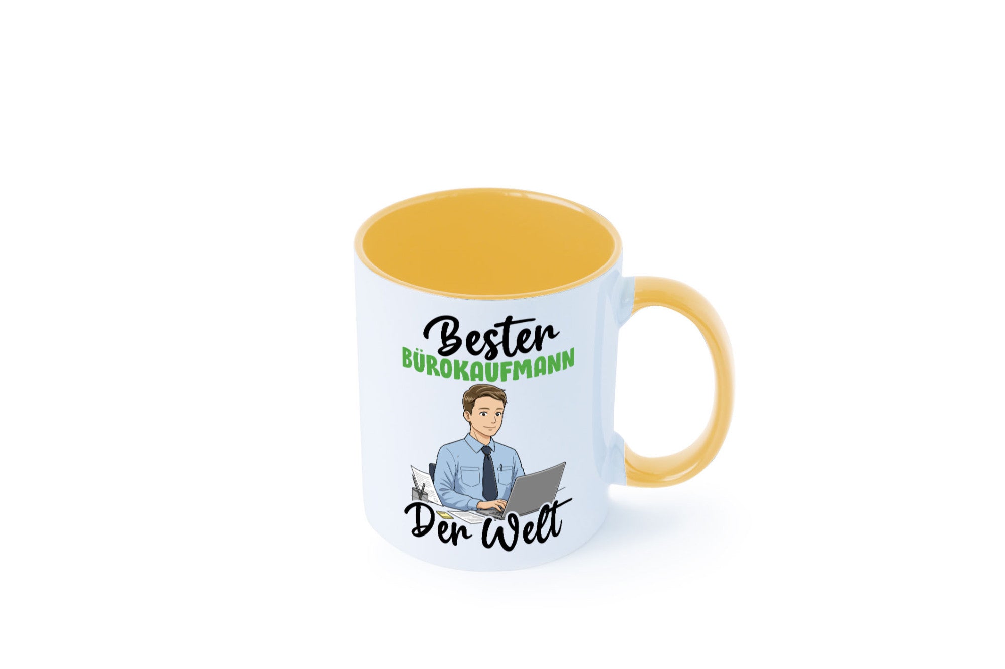 Bester Bürokaufmann | Kaufmann v2 lustig Arbeit Kollegen Büro Geschenk Tasse
