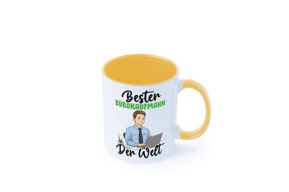 Bester Bürokaufmann | Kaufmann v2 lustig Arbeit Kollegen Büro Geschenk Tasse