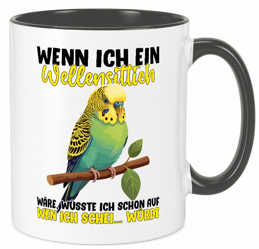 Wellensittich | Vogelbesitzer Humor Geschenkidee Tasse