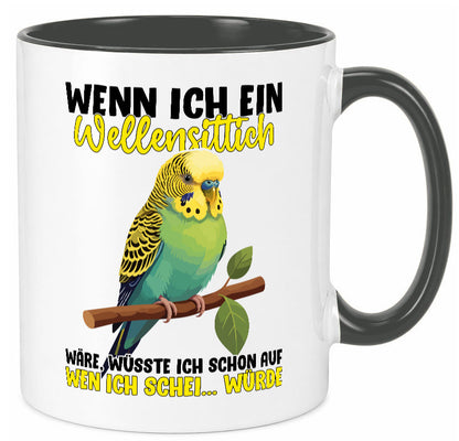 Wellensittich | Vogelbesitzer Humor Geschenkidee Tasse